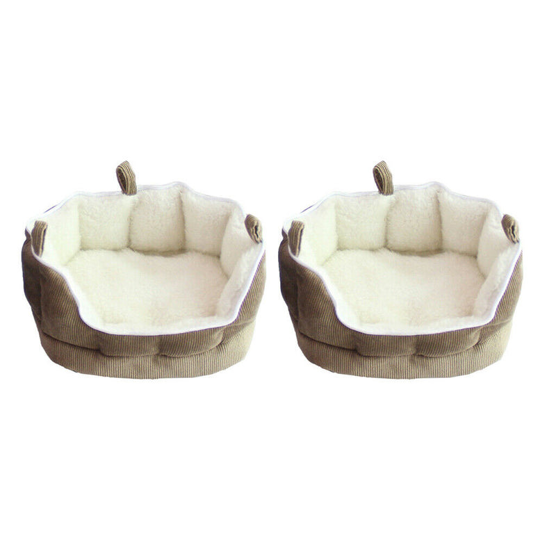 2Pcs Pet Puppy Mice Chinchilla Hamster Guinea Pig Bed Nest Warm Cave House