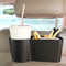 4x Black Plastic Universal Portable Car Seat Back Storage Box Organizer Ho AKJ