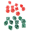 20pcs 10 Sided Dice D10 Polyhedral Dice Acrylic for Dungeons and Dragons DND MTG
