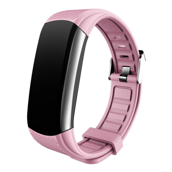 Smart Watch Body Temperature Blood Pressure Heart Rate Monitor Pink