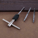 9pcs Hand Screw Tap Set M3/M4/M5/M6 Reamer+Twist Drill Bits+Wrench Tool