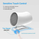 Personal USB Fan - Portable Mini Table Desk Fan With Double-blades Touch-Co C2H2