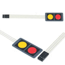 2 Keys button membrane switch matrix array 1x2 keyboard keypad control panel Gw