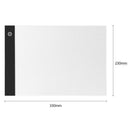 A4 Copy Table LED Animation Painting Sketch Light Board Tablet w/Scale (A)