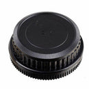 New 2pcs/set Plastic Rear Lens and Body Cap or Cover for Pentax K PK Camera