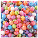 500PCs Mixed AB Color Round Acrylic Spacer Beads 6mm L7U3