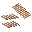 20pcs 45mm Contact Nozzle Tip for MAG/MIG Shielded Welder Fit 1.2mm+1.4mm