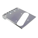 Chrome Guitar Bridge Cut-Down Sides Compensated Brass Saddles Control Plate