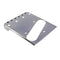 Chrome Guitar Bridge Cut-Down Sides Compensated Brass Saddles Control Plate