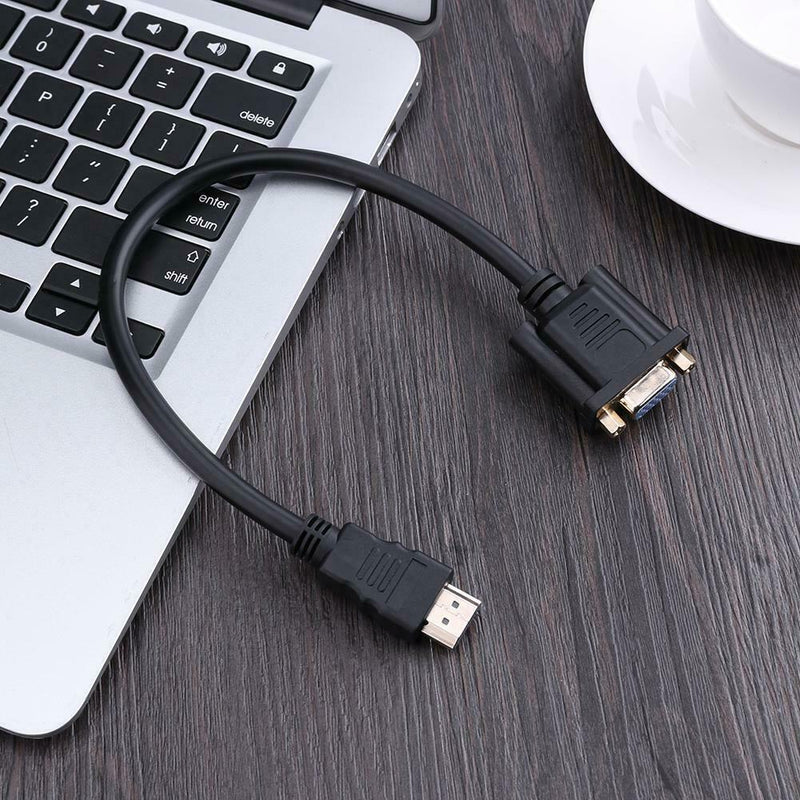 HDMI Male To VGA D-SUB 15 Female Video Adapter Converter Cable For HDTV