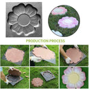 Flower Stepping Stone Mold Pavement Fashion Garden Cement Decor Concrete X1K9