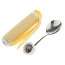 Dining Eating Aid Spoon with Hand Strap Comfort Easy Grip Utensil Flexible