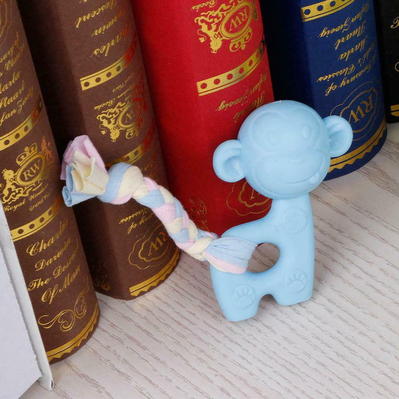 3pcs Natural Rubber Pentagram Circle Monkey Shape Pet Dog Interactive Chew Toys