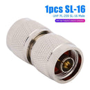 Walkie-Talkie Feeder Cable Connector L-16 Male to SL-16 UHF PL259 Male Adapter