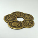 56mm Ancient Chinese Old Copper Coin  Plum Blossom Lucky Coins China Feng Shui