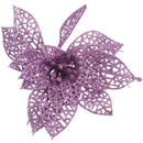Decoration for Christmas Tree - elegant 13cm Sequin Flowers Suspended with  T8Z1