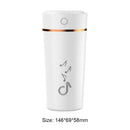 Air Humidifier Low Noise Fine Mist Spray Humidifier for Car Home (White) A
