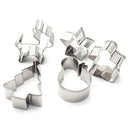5Pcs/set Christmas Cookie Cutter Stainless Steel Cut Candy Mold Cooking Tool Hn