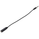 3.5mm Male to 3.5mm Female 4 Pole Adapter Converter Audio Cable Black X2B3