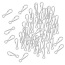 100pcs Stainless Steel Carabiners Spring Snap Clasp Outdoor Hardware 25mm