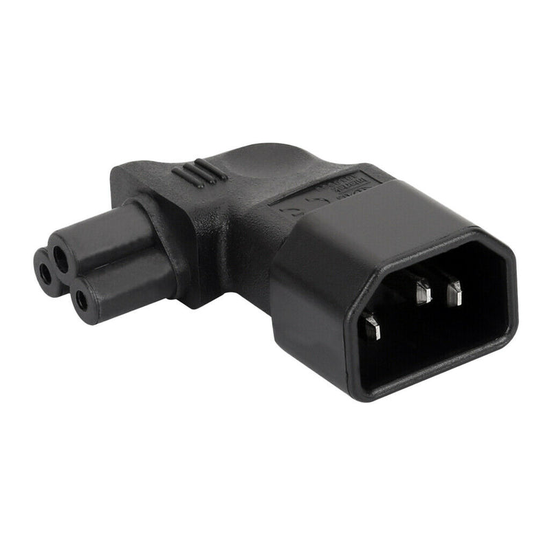 3Pin IEC 320 PDU UPS C14 To C5 Power Plug Adapter Converter Socket NEW