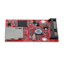 For SD SDHC Secure Digital MMC to SATA Adapter Converter  Support Windows Linux