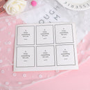 60Pcs/set A Little Something for You Cake Packaging Sealing Label Kraft StiSEAU