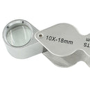 Jewellers Loupe Magnifier 20x 10x Magnifying Glass Eye Triplet Twin Lens for