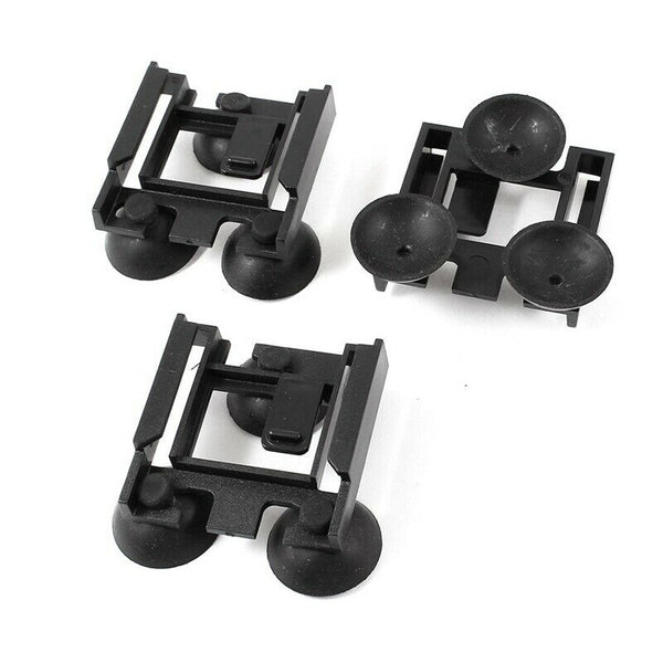 3 Pcs Sauqre Bracket Fish Tank Internal Filter Suction Cup Black