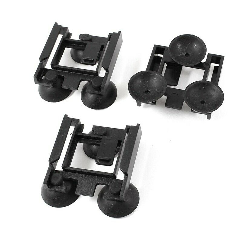3 Pcs Sauqre Bracket Fish Tank Internal Filter Suction Cup Black