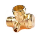Air Compressor 3-Port Brass Male Threaded Check Valve Connector Tool TSAU ME