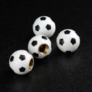 4pcs Football Soccer Style Car Wheel Tire Tyre Air Valve Stem Caps Covers