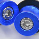 Pair Blue M8 8mm Aluminum Swingarm Swing Arm Spools