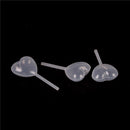 50pcs New Heart Shaped Squeeze Transfer Oils Liquid Pipettes Eye Dropper 4ML BX