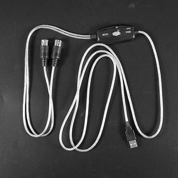 2m USB to MIDI Interface Converter Cable Cord PC to Music Keyboard Adapter
