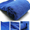 Soft Blue Microfiber Cleaning Towel Car Auto Wash Dry Clean Cloth 23"x 63"i New