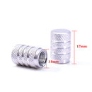 4pcs Sliver Wheel Tyre Tire Valve Stems Air Dust Cover Screw Caps Car Truck Bike