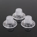 1 Volume 2 Doorbell Transparent Plastic Doorbells Button Parts Guitar