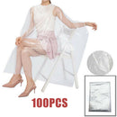 100 Pieces Disposable Hair Cutting Cape Hairdresser Stylist Barber Shop