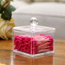Makeup Organizer Bathroom Storage Cotton Buds Dispenzer Cotton Swabs Holder