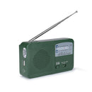Outdoor Solar Hand Crank AM FM Siren Radio Multi-function Lighting Green