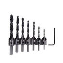 7pcs 5 Flute Countersink Drills Bit HSS Drills Bit Reamer Set Chamfer 3-10mmã€ MO