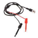 2 pcs BNC Male Plug Q9 to Dual Test Hook Clip Test Leads Probe for Oscilloscope