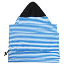 Surfboard Socks Cover 6Ft Blue And White Stripes Surf Board Protective Bag  L2B9