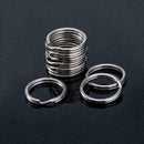10Pcs 10mm Keyring Blanks Metal Alloy Keychain Key Rings- Split Fob R6Z9 I9D7
