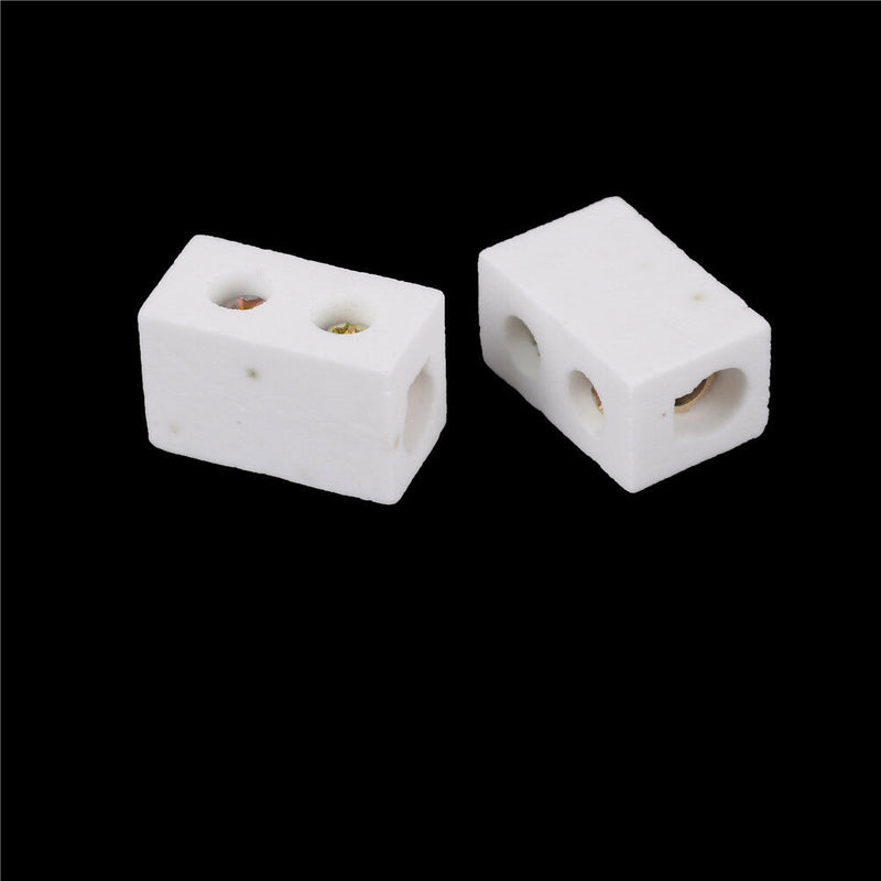 2Pcs High Temperature Ceramic Connector Block 30A 1 Way JR