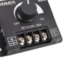 30A LED dimmer DC 12V 24V 360W adjustable brightness lamp bulb strip driver.ES