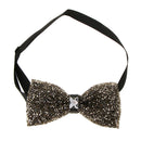 Men Luxury Rhinestone Bow Tie Luxury Party Wedding Banquet Adjust Necktie