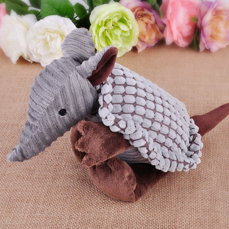 Cute Little Armadillo Plush Sound Squeaky Animal Pet Dog Training Chew Toys