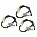 3x Motorcross Fuel Gas Filter Line Hose Tap 45cm 50cc-150cc ATV Universal